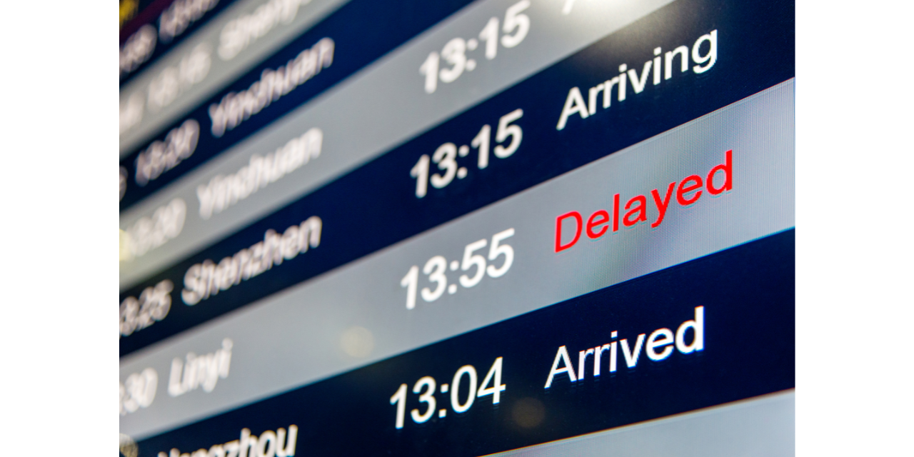 Some reasons for delays of flights